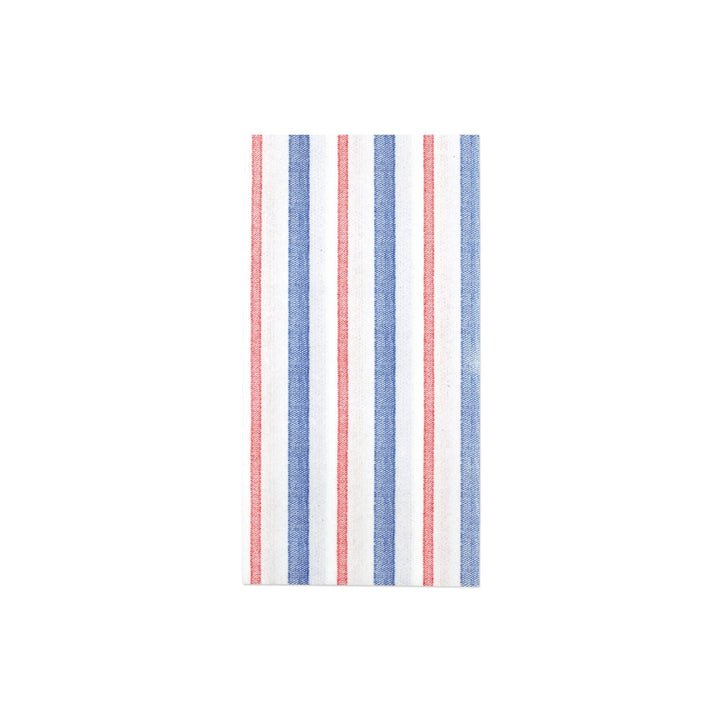 Vietri Napkins Capri Guest Towels (Pack of 20) - USA Flag Striped - Home 2 Court
