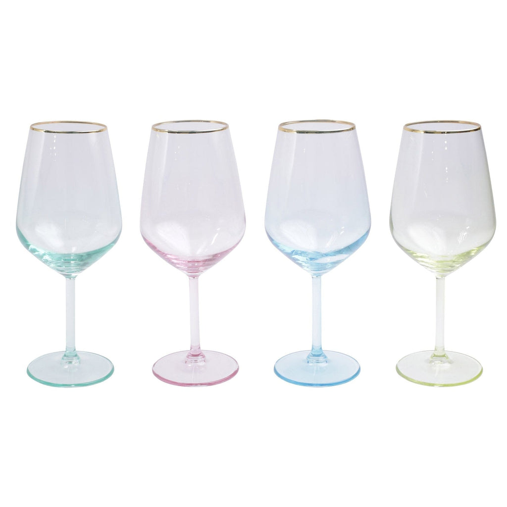 Vietri - Viva Rainbow Assorted Champagne Flutes - Home 2 Court