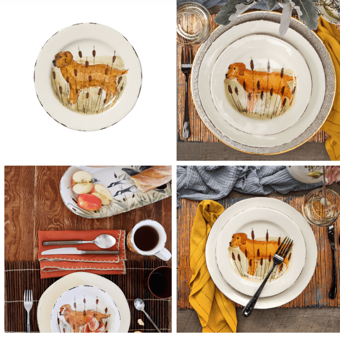 Vietri Wildlife Hunting Dog Salad Plate - Home 2 Court