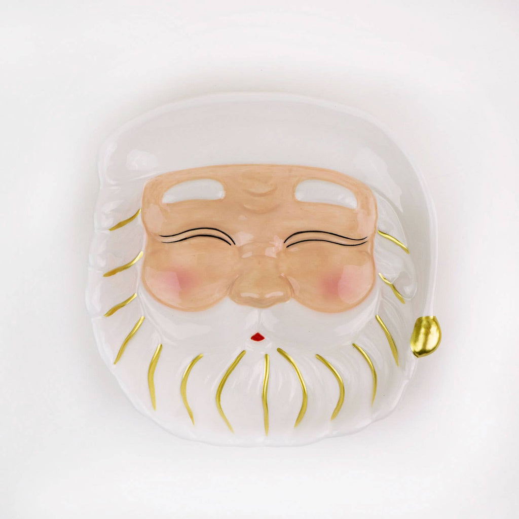 White Santa Dessert Plate - 8 Oak Lane - Home 2 Court