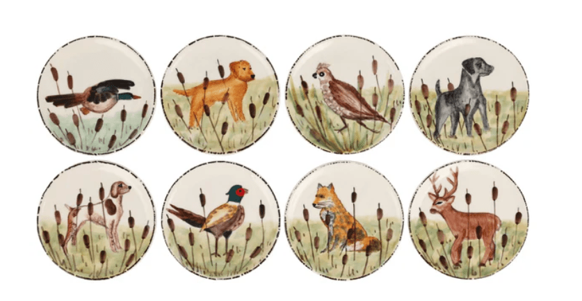 Wildlife Assorted Canape Plates - S/8 - Vietri - Home 2 Court