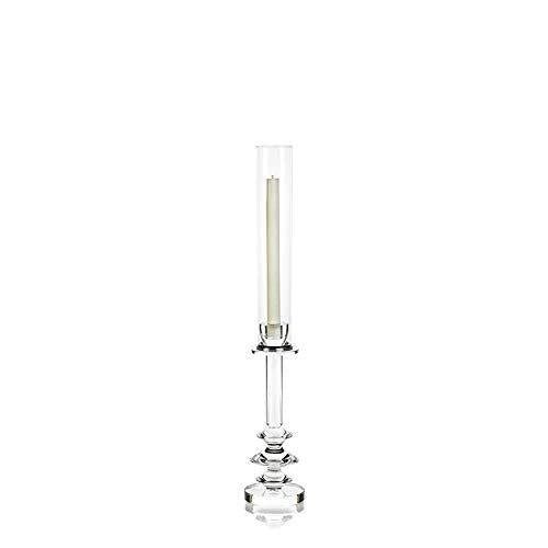 Zodax 22.5" H Crystal Glass Candle Holder, Style A - 22.5" H - Home 2 Court