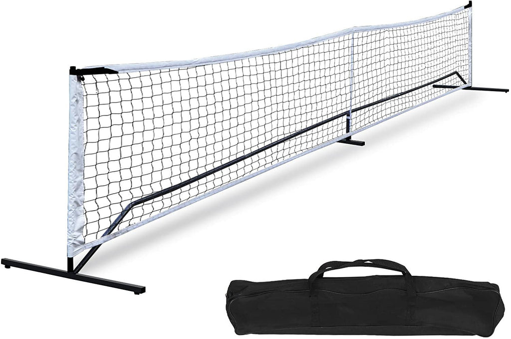 22FT Portable Pickle Ball Net Soccer Tennis Net Game Set System with Metal Frame Stand and Carrying Bag for Pickle Ball, Kids Volleyball, Badminton, Tennis - Home 2 Court