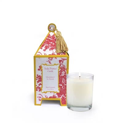Grapefruit du Soleil Classic Toile Mini Pagoda Box Candle - Home 2 Court